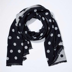 🌺 LOFT | Sparkle Polka Dot Blanket Scarf